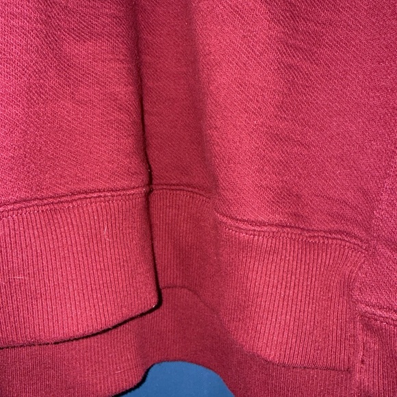 Time and Tru Women's Deep Red Crew Neck Sweater - Picture 7 of 9